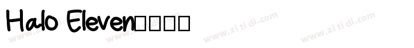 Halo Eleven字体转换